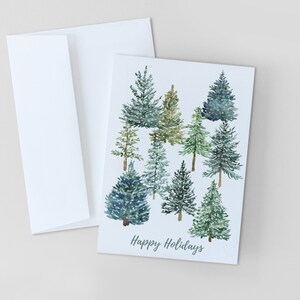 CHRISTMAS CARDS, Happy Holidays Greeting Card, Merry Christmas Stationery, Handmade Christmas Cards, Holiday Cards, Christmas Tree Card