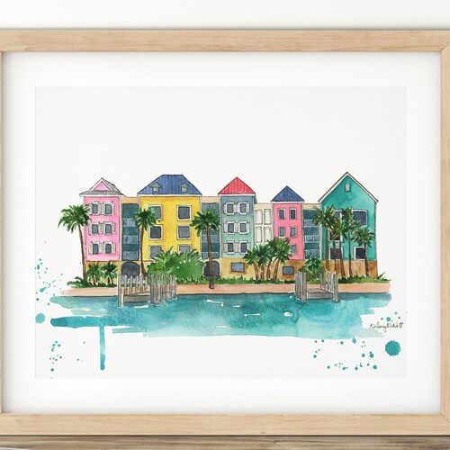 Bahamas Painting Nassau Bahamas Print Caribbean Art Etsy