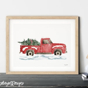 Christmas truck wall decor clearance