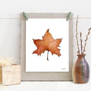 DIGITAL DOWNLOAD - Maple Leaf Printable, Fall Art Print, Autumn Leaves, Farmhouse Decor, Fall Leaves Print, Fall Home Decor, Autumn Decor