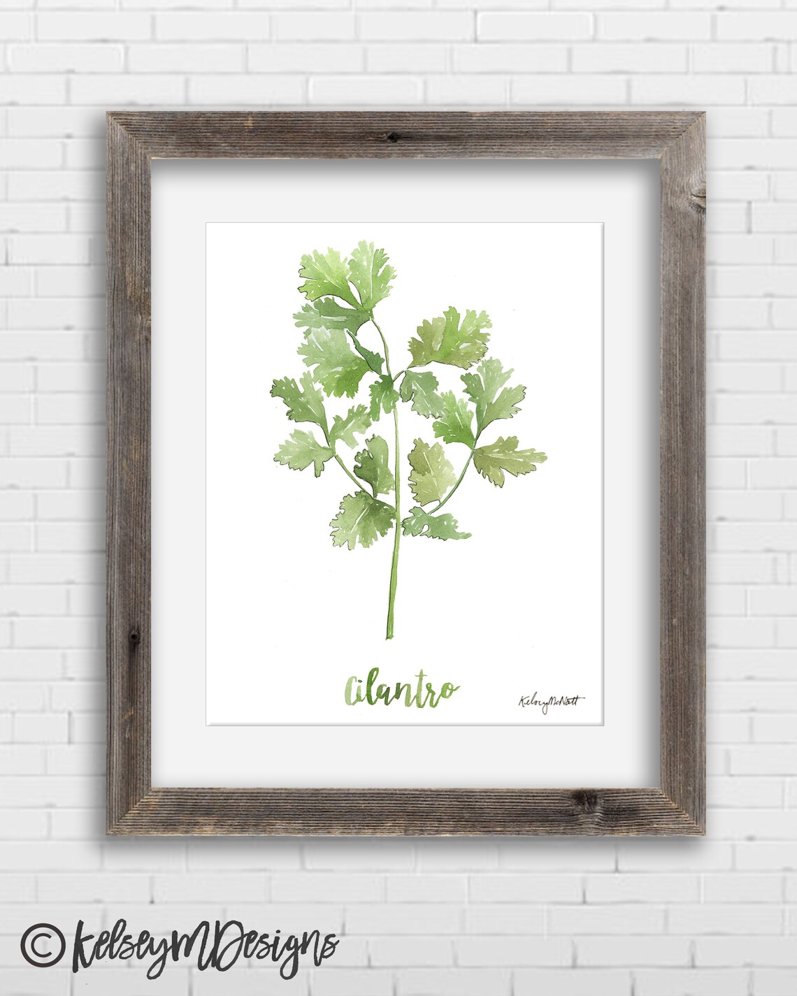 Set of 6 Herb Art Prints Watercolor Painting Herb Wall Art | Etsy