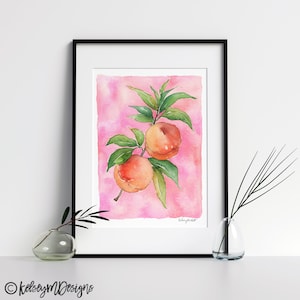 Kitchen Fruit Print Set, Watercolor Painting, Farmhouse Decor, Gallery ...