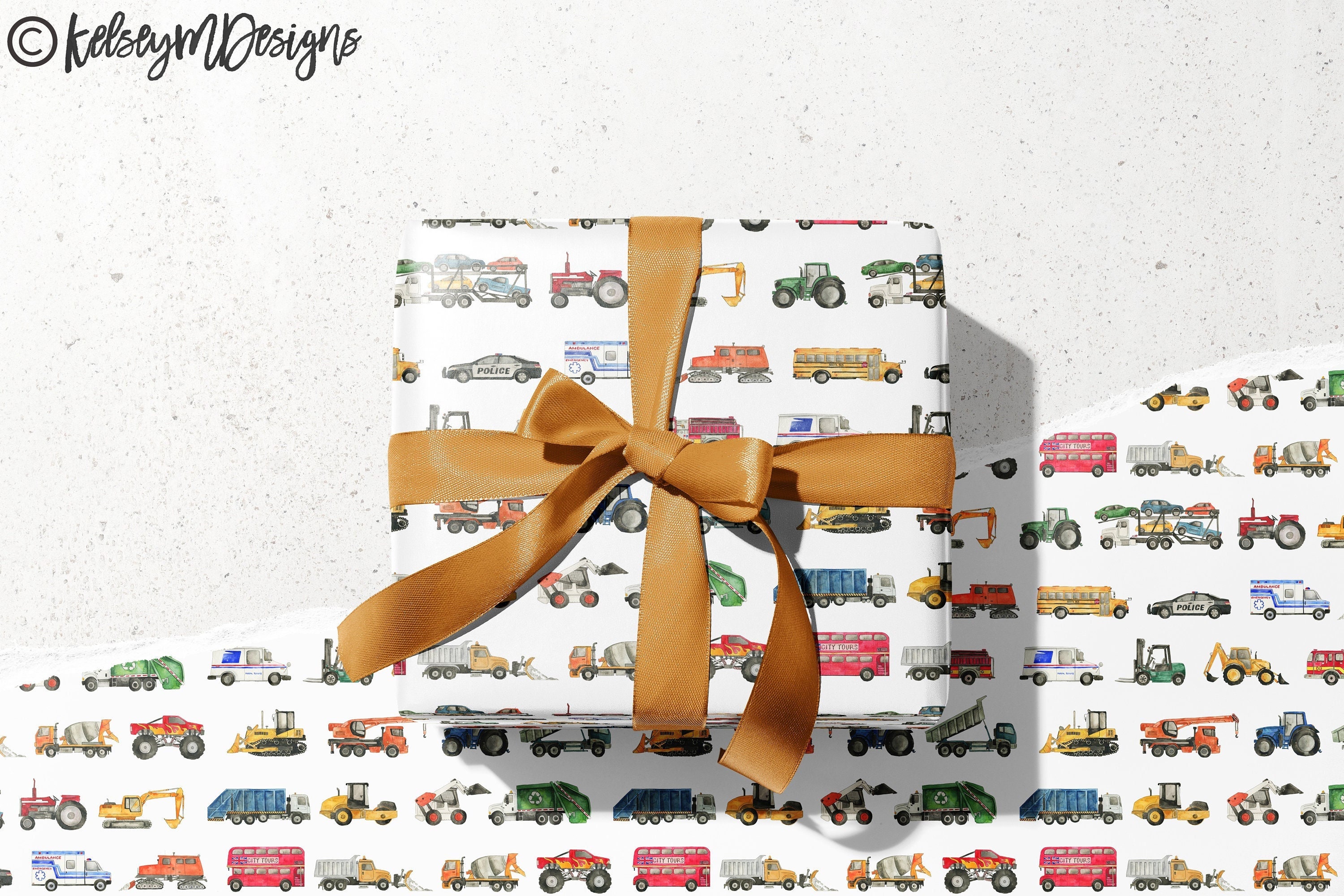 Christmas Wrapping Paper Red Truck Christmas, Peace Love Joy, Holiday Red  Truck, Christmas Gift Wrap, Christmas Truck, Holiday Gift Wrap 