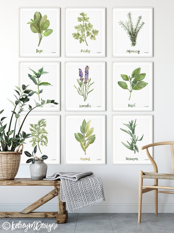 Herb Planters Handmade Kitchen Wall Picture Plaque 6 x 6" Herb Planters Handmade Kitchen Wall Picture Plaque 6 x 6"