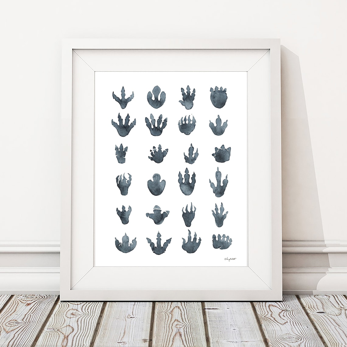 Dinosaur Footprints Wall Art Dinosaur Tracks Dinosaur - Etsy