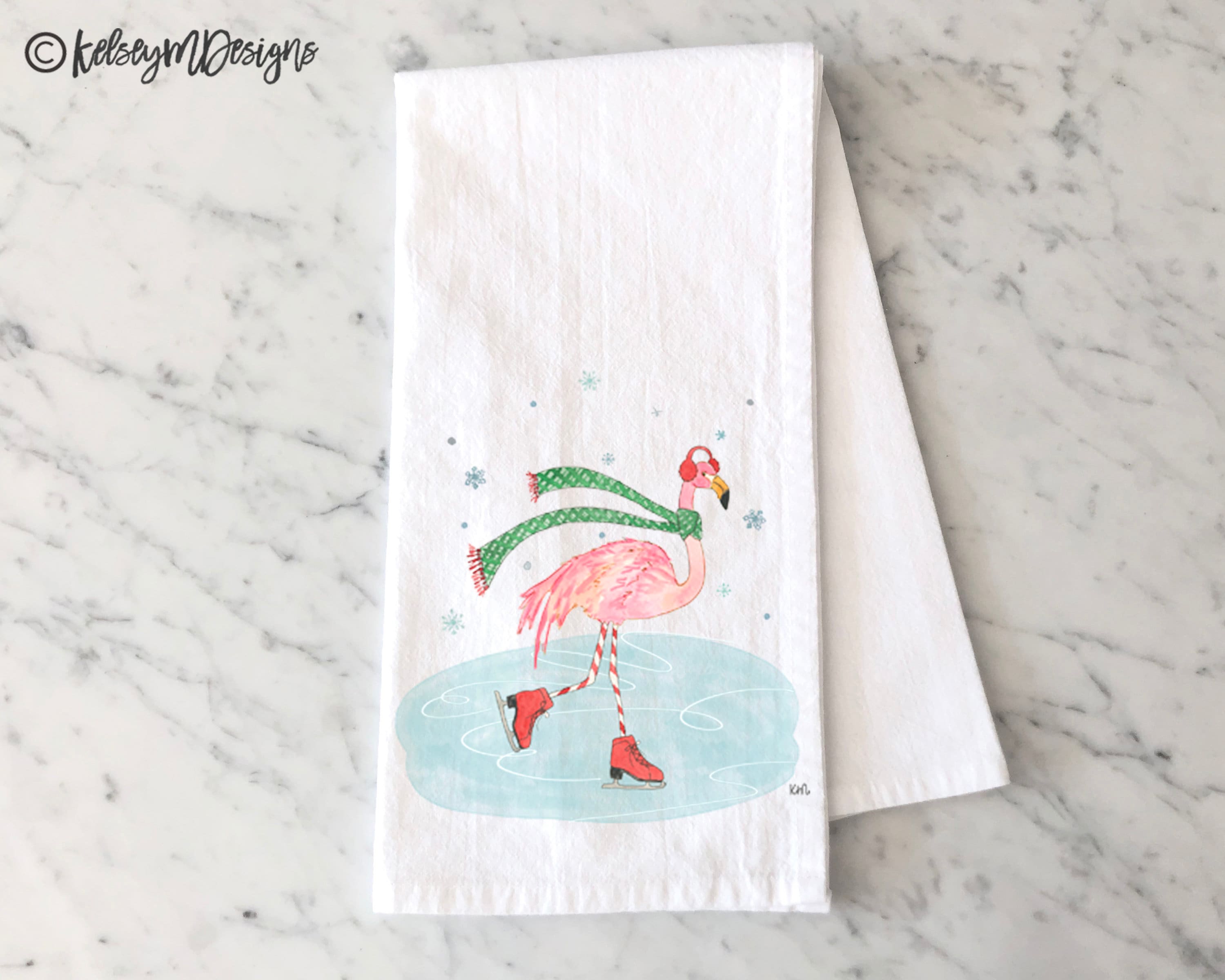 Coolnut Pretty Flamingo Kitchen Dish Towel Set,Drying Kitchen Towels Tea  Towels Gift Set for Drying Cleaning Cooking Baking 1Pcs 
