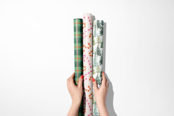 Papierdrachen 6 Fogli Di Carta Da Regalo, 60 X 40 Cm, 6 Diversi Disegni Di Alta Qualità Su Carta - Foto 4