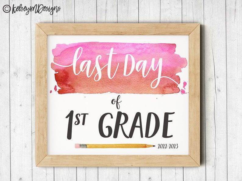 First Day of First Grade Printable Sign First Day of School - Etsy