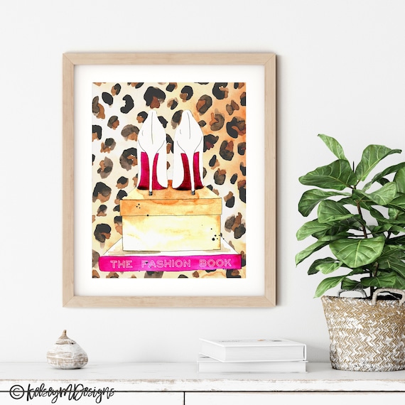 Fashion Wall Art Leopard High Heels 