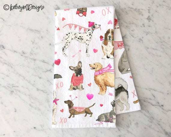 Kay Dee Designs, Kitchen, Kitchen Towel Set2 Corgi Border Collie Terrier  Dogs Hearts Xoxo Pawprints