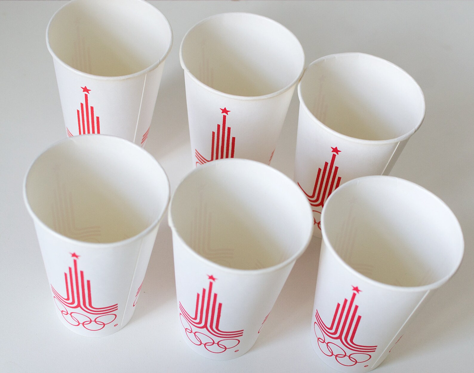 Olympiad 80 Paper Cups Set 6 Original USSR Soviet Olympic - Etsy