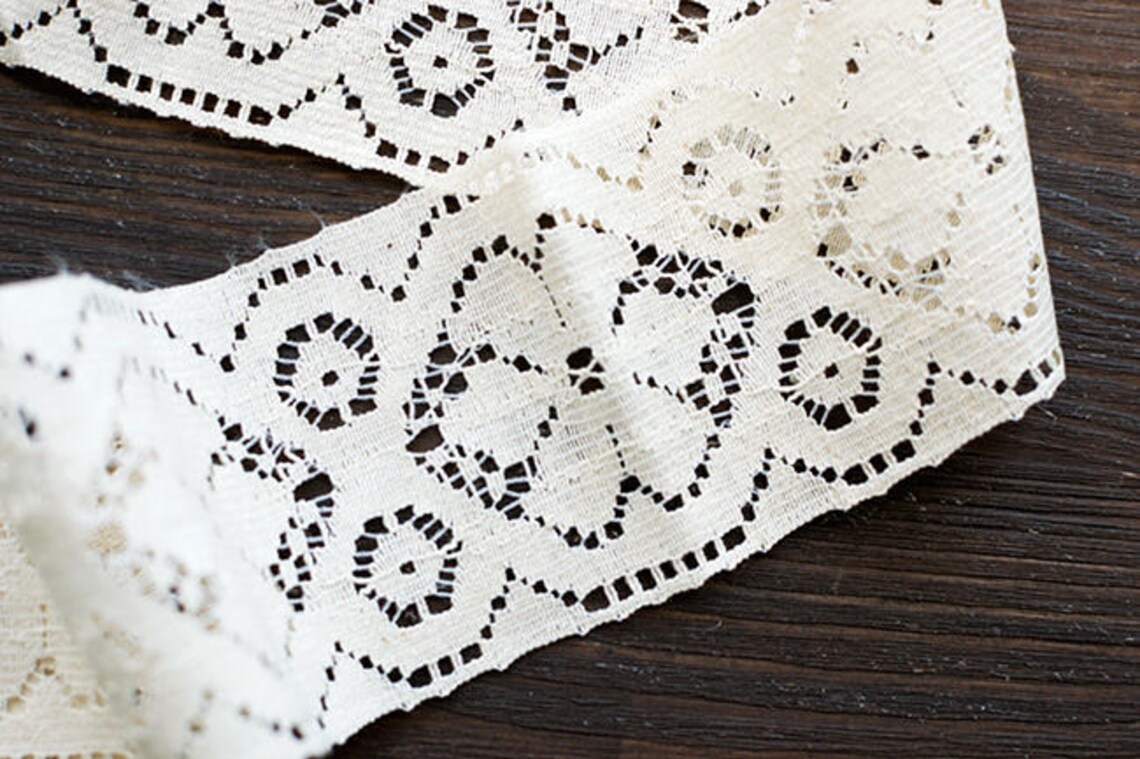 Vintage sewing Lace Trim Tape Ribbon 5.4 yards 194/4.94 Etsy