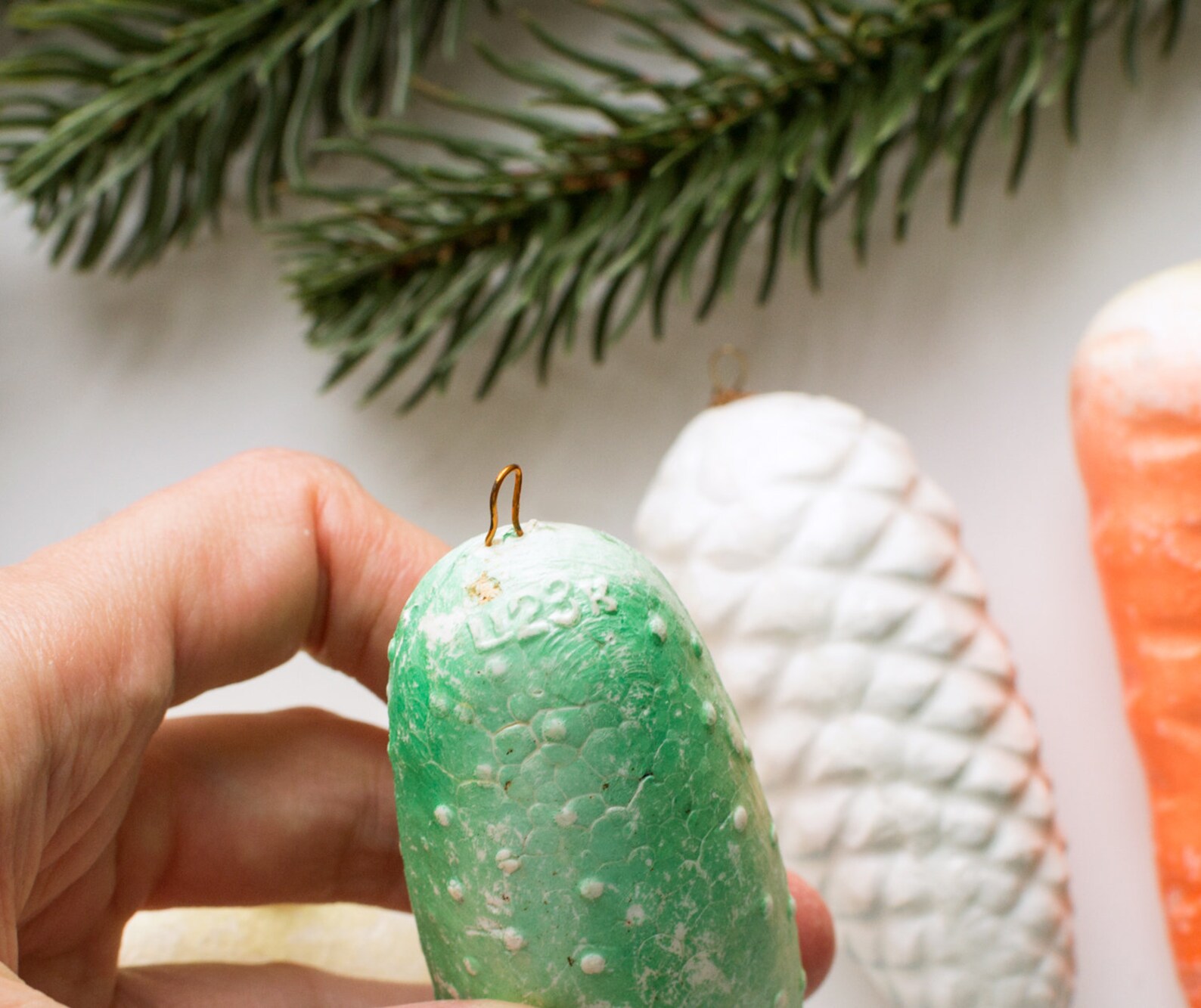 Vintage Vegetables Christmas Ornaments Set of 4 Soviet Etsy