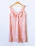 Vintage lace camisole pink 80s USSR | soviet lingerie