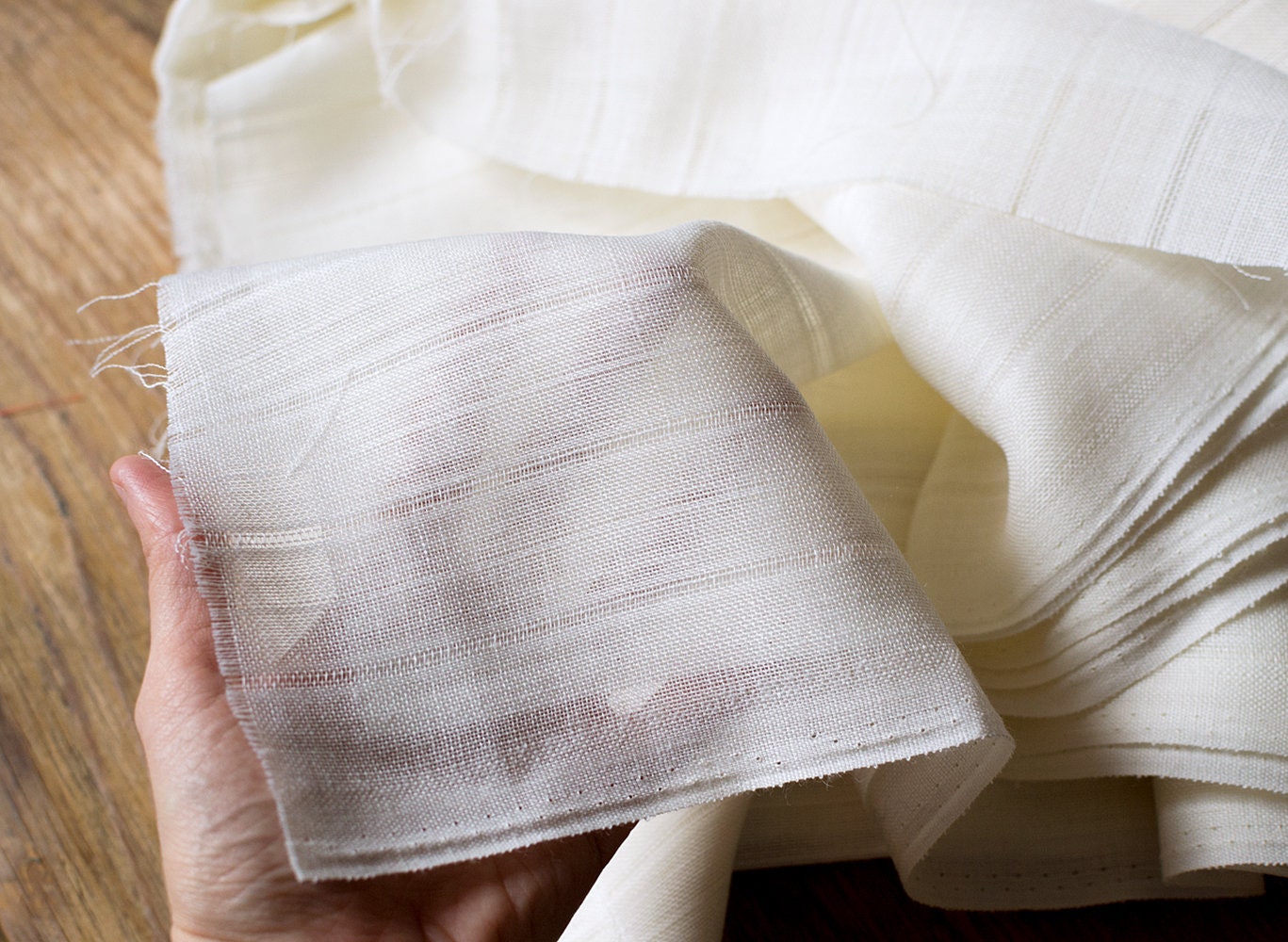 Milk White Gauze Synthetic Fabric 2.13 Yards Long 195 Cm Etsy