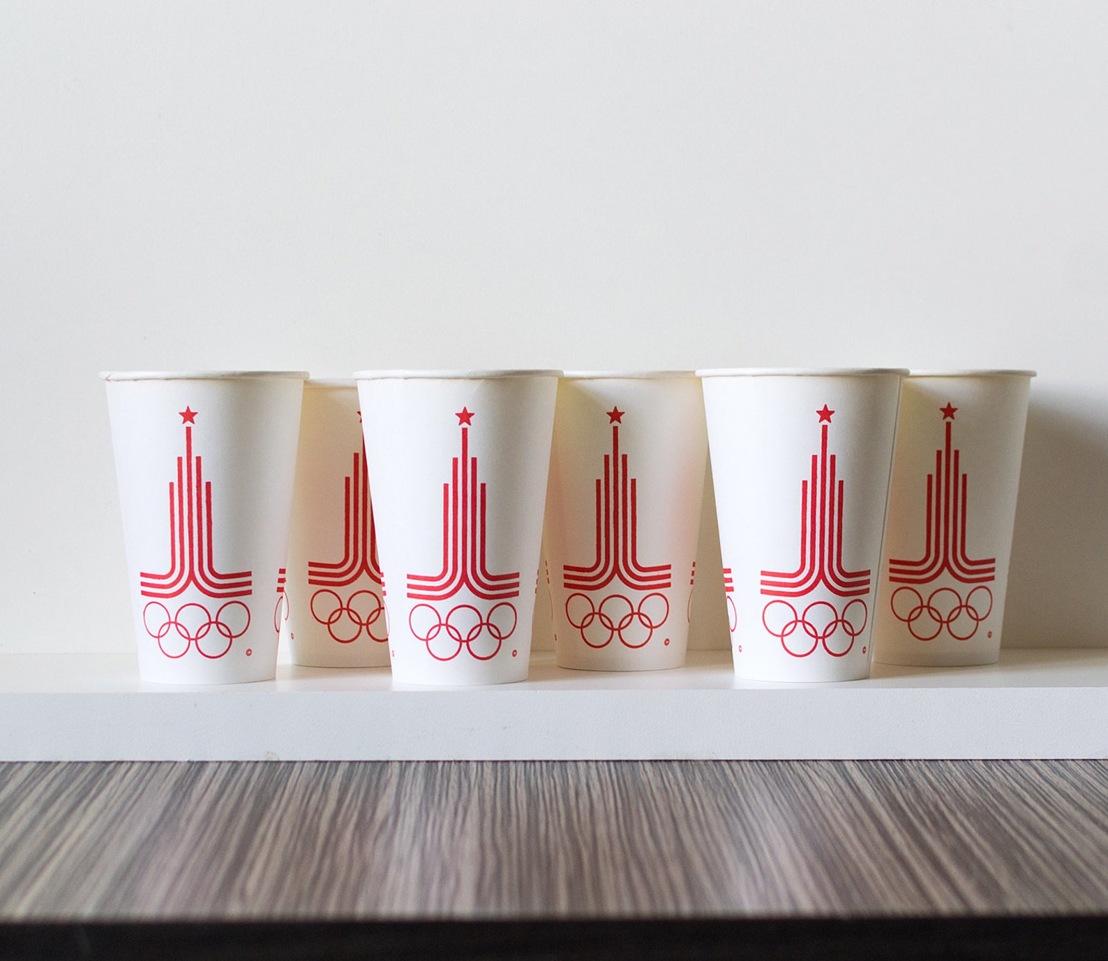 Olympiad 80 Paper Cups Set 6 Original USSR Soviet Olympic - Etsy