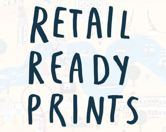 WHOLESALE Retail Ready Prints (Unframed) - Art for shops art print map illustration retail print store ready