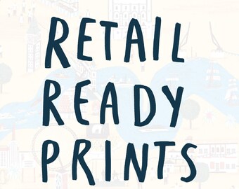 WHOLESALE Retail Ready Prints (Framed) - Art for shops art print map illustration retail print store ready