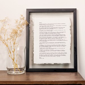 Fourth Anniversary Gift, Wedding Vows, Personalized Cotton Anniversary, Gift for Husband, Custom Fourth Anniversary Typewriter, Retro 70's