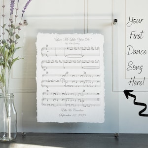 First Anniversary Gift For Him | 1st Anniversary First Dance Print | 2nd Anniversary for Husband l Cotton Gift l Paper Gift for Wife