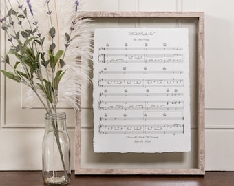 Paper Anniversary Gift, 1st Anniversary Print, Cotton Anniversary Present, Paper Anniversary Present for Husband