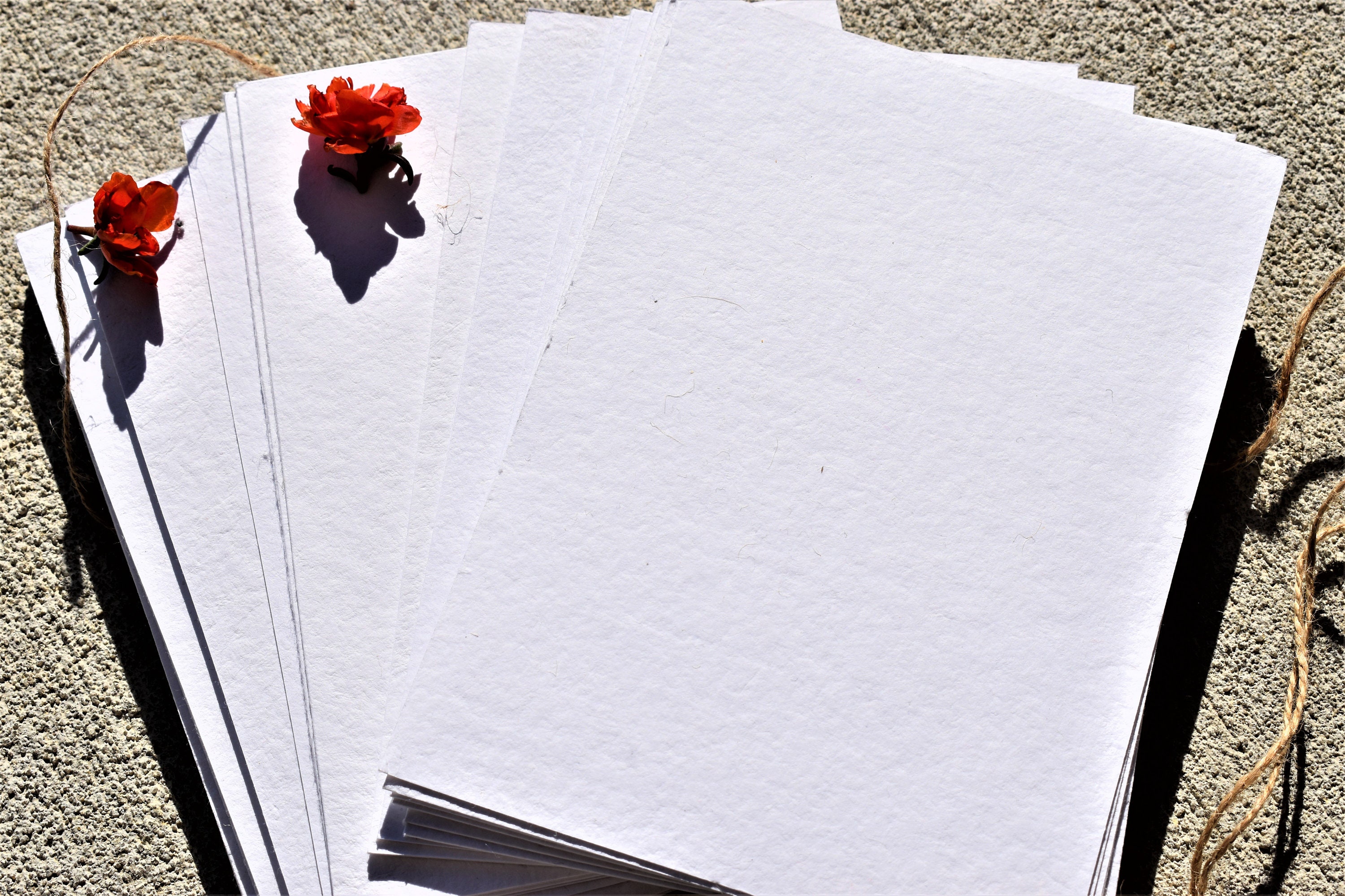 Cotton Invitation Paper 5x7 Handmade Paper Cotton Paper Etsy