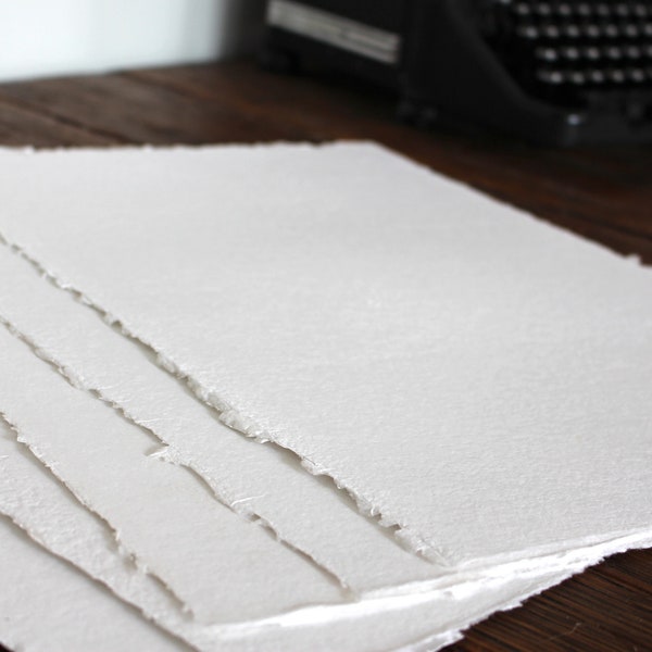 Handmade Cotton Rag Paper , Pack of 5 , 12x18 '', Handmade Paper , Cotton Rag Paper , 300 GSM