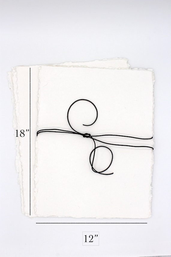 Handmade Cotton Rag Paper L Pack of 5 L 12x18 '' L Handmade Paper