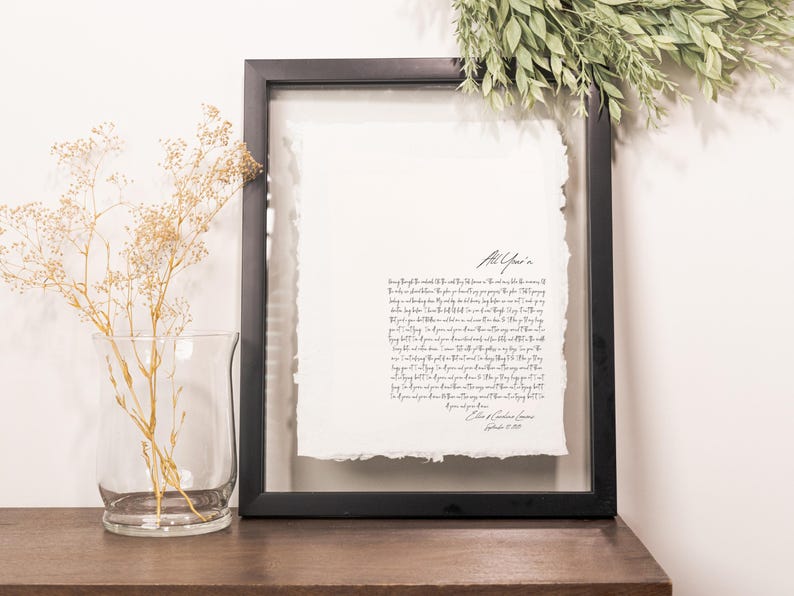 Personalized Wedding Song Print, Custom Framed Gift, First Dance Art, Custom Lyrics Print, Anniversary Gift, Fine Art Paper, Wedding Song Lyric Art, Custom Music Print, First Dance Song Print, Personalized Anniversary Gift, Framed Song Lyrics, Romantic Gift for Couples, Wedding Keepsake, Love Song Wall Art, Unique Wedding Gift, Custom Wedding Decor, Personalized First Dance Song Print Framed, Anniversary Gift with Custom Song Lyrics, Wedding Lyric Art on Fine Art Paper, Custom Framed Wedding