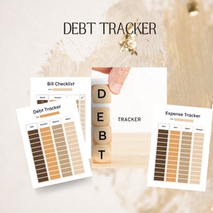 Ultieme afdrukbare schuldentracker | Schulduitbetalingsgrafiek | Fondstracker | Noodtracker | Uitbetaling lening | Creditcarduitbetaling | Schuld aflossen