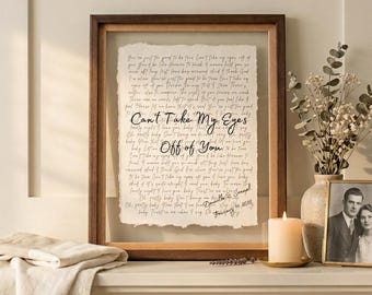 Loss of Mother Gift, In Memory of Mom Song Lyrics Print on Cotton Paper, Mom Memorial Keepsake, Sympathy Gift, Remembrance Wall Art