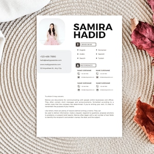 Plantilla de carta de presentación + Carta de muestra y consejos de escritura / Carta motivacional / Palabra de solicitud de empleo y referencia / Plantilla de página de portada