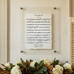 first dance, first dance music sheet, cotton anniversary gift, paper anniversary gift, cotton anniversary present, first anniversary gift, second anniversary gift, first dance