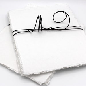 Carta Deckled Edge 5x7, 300GSM, straccio di cotone fatto a mano senza acidi, ideale per inviti di nozze, calligrafia e altro, 25 fogli da 5x7