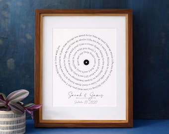 Custom First Dance Sheet Music Print on Cotton Paper | Personalized Wedding Keepsake | 1st Anniversary Gift | Paper Anniversary
