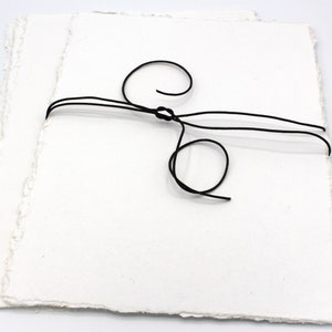 Carta di pezza fatta a mano 9 x 12’’ l confezione da 5 l carta fatta a mano in cotone l carta per acquerelli l carta per calligrafia l bordo in cotone