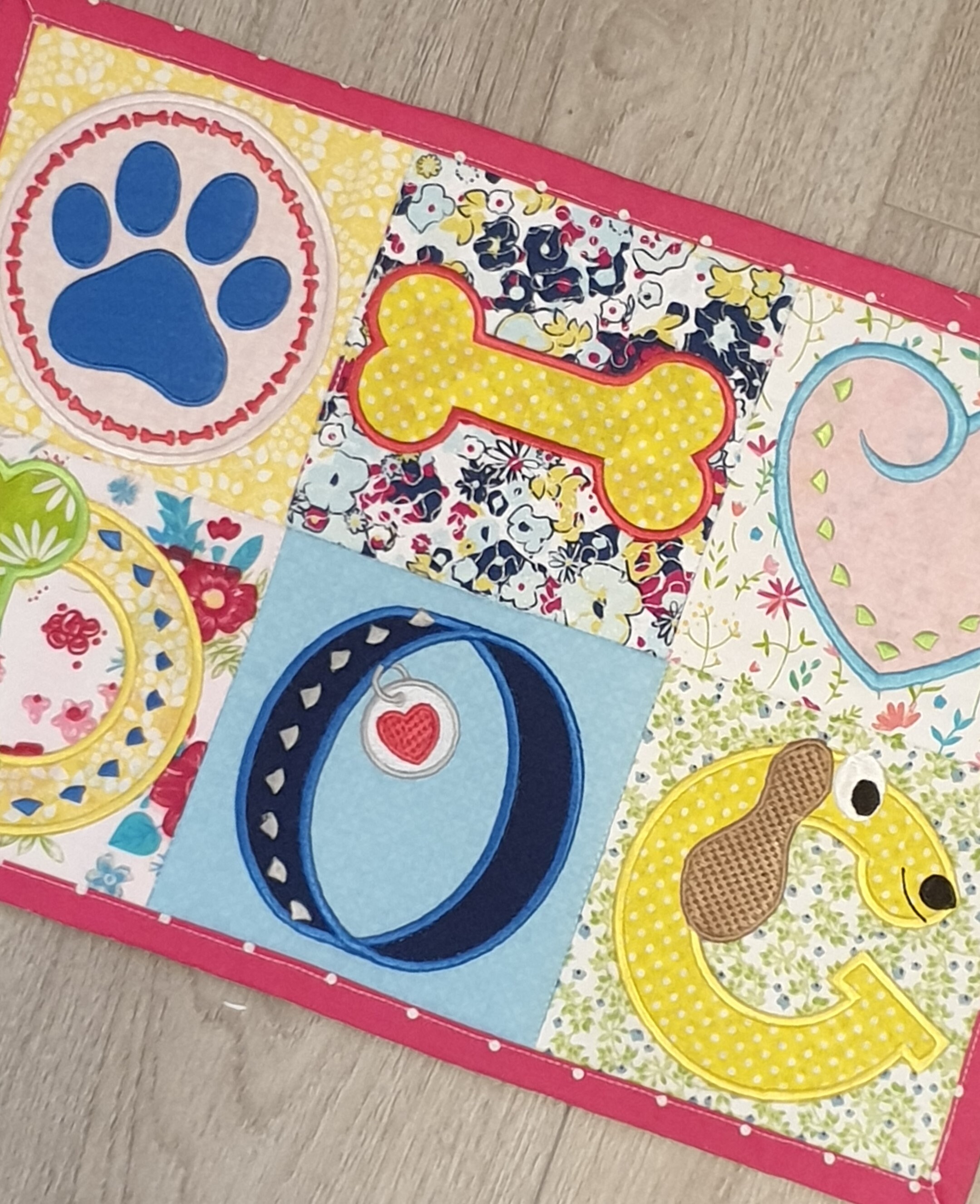 Dog Food Mat Dog Treat Mat Quilted Dog Placemat Absorbent Etsy UK