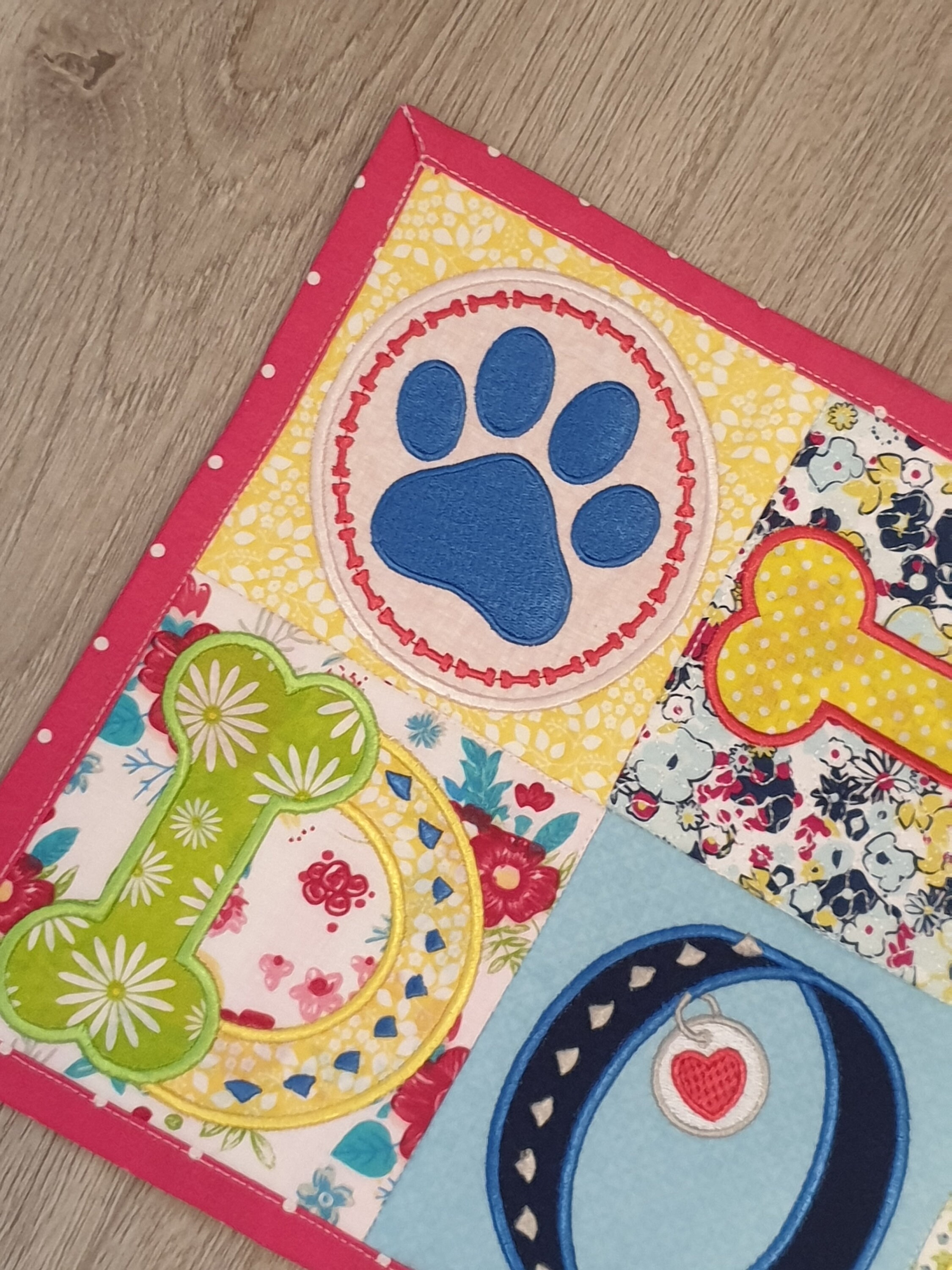 Dog Food Mat Dog Treat Mat Quilted Dog Placemat Absorbent Etsy UK