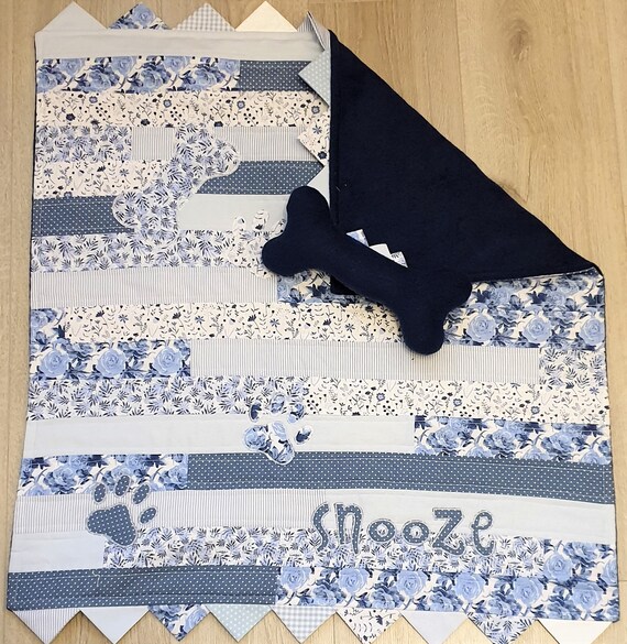 Hand Made Dog Quilt Quilted Dog Blanket Dog Themed Quilt Etsy