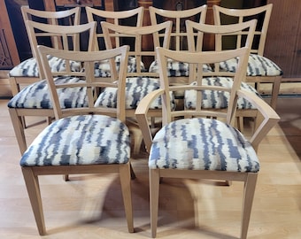 Paul Frankl Dining Chairs Set 9 Plus 1