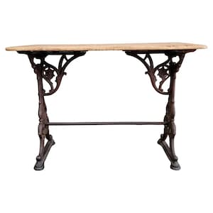 Antique Cast Iron Pub Table Circa. 1900