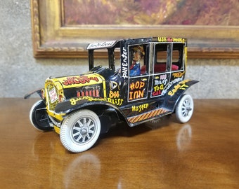 Antique Marx Toys Key-Wind Tin Lithograph "Jalopy" Toy Car with Box