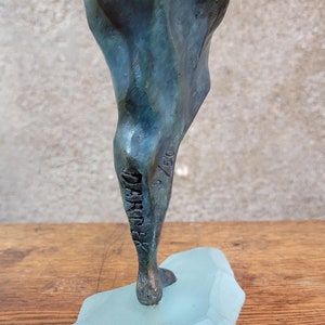 Bronze Cubism Sculpture of Nude Figures by Dominique Dardek image 9