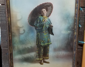 Antique Fred Hartsook Asian Theme Photograph