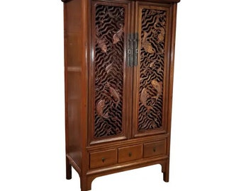 Ealry 20th Century Carved Chinese Cabinet