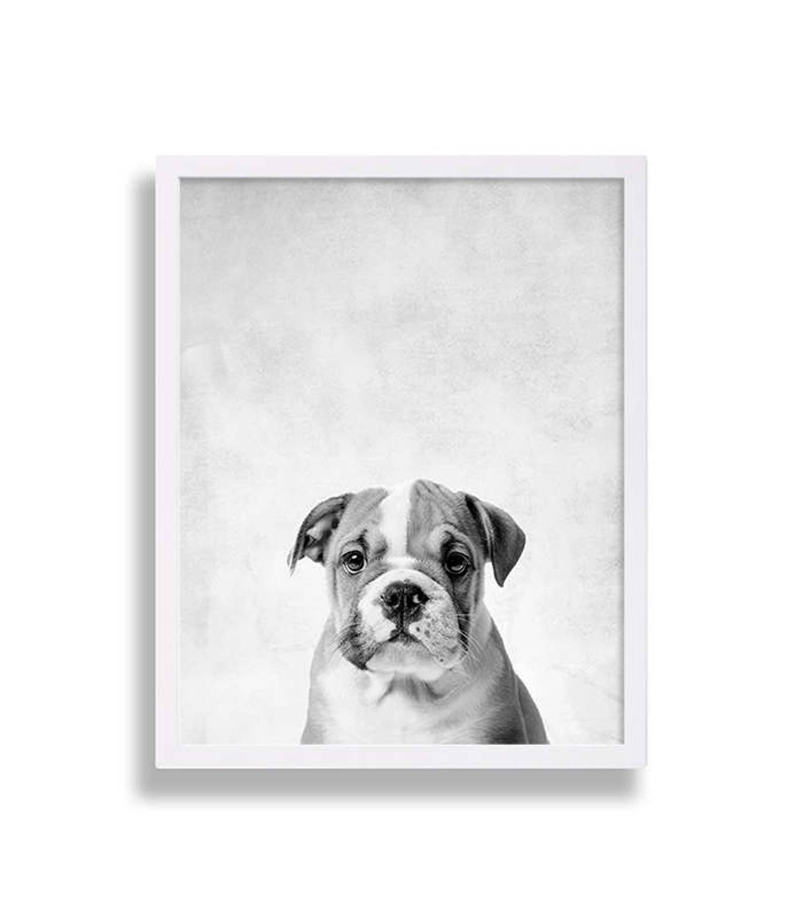 Three Puppy Dog Prints Animal Nursery Art Grey Nursery Decor