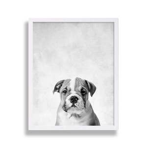 Three Puppy Dog Prints Animal Nursery Art Grey Nursery Decor Modern Nursery Prints Home Decor Pet Prints Animal Prints Dachshund Bulldog image 3