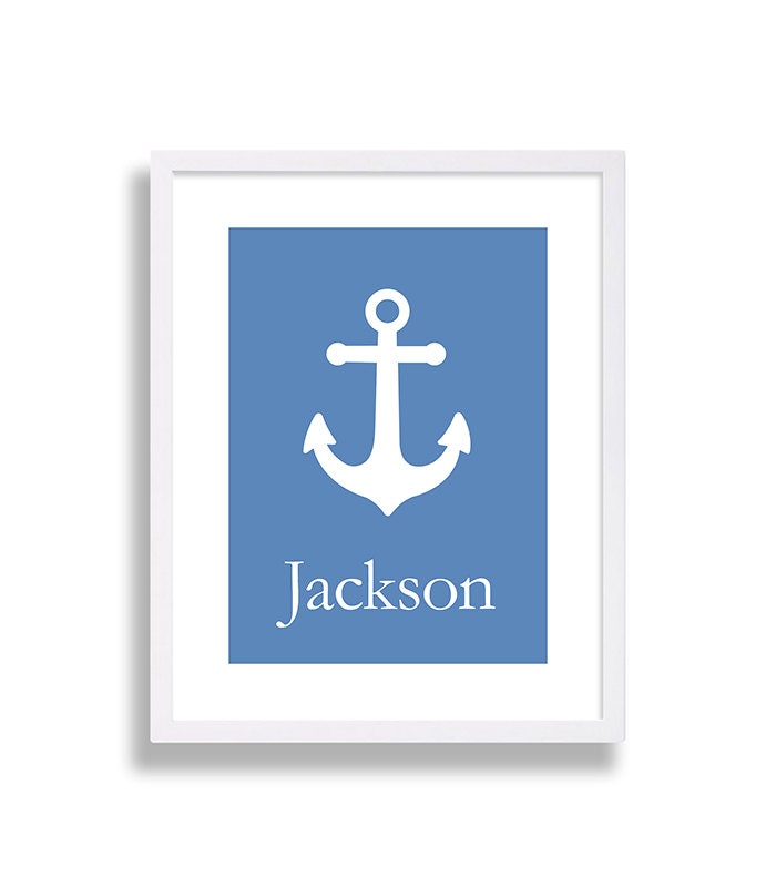 Nautical Nursery Decor Anchor Nursery Art Blue Nursery Room Etsy
