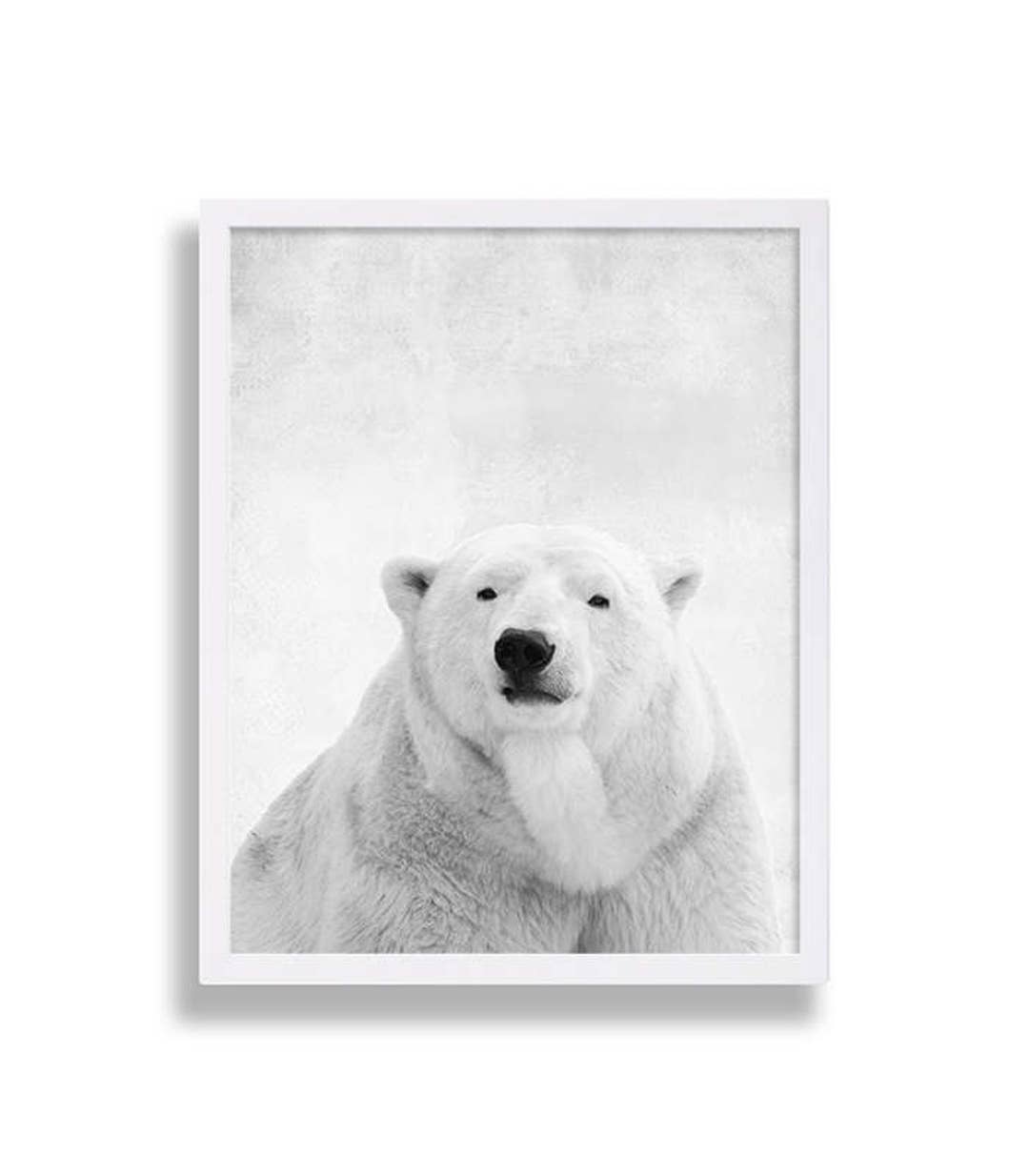 Polar Bear Print Large Nursery Art Prints Animal Nursery Decor - Etsy