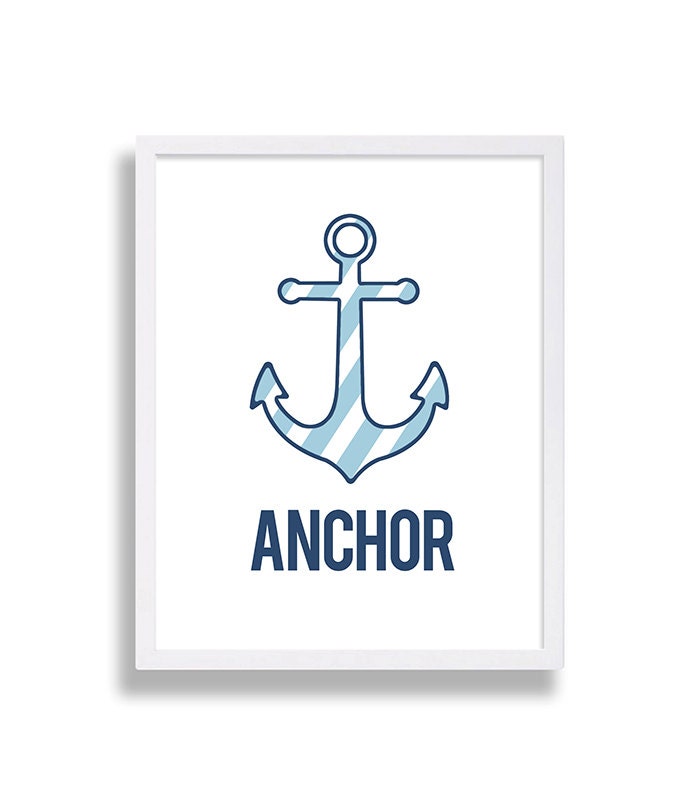 Anchor Nursery Nautical Nursery Decor Baby Boy's Room Baby Etsy